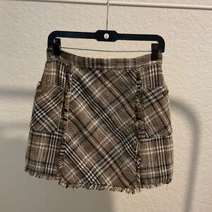 Tweed above the knee skirt